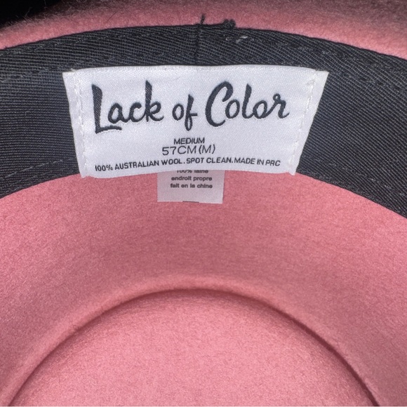 Lack of Color ? Rose Pink Fedora Rancher Hat ? Size Medium 57cm ? Bow Ribbon main image 8